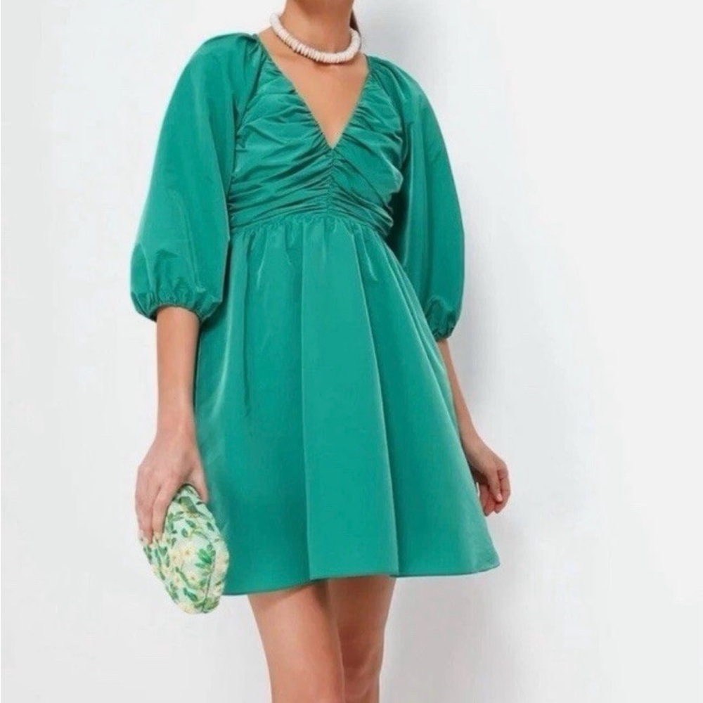 Chic Teal Mini Dress